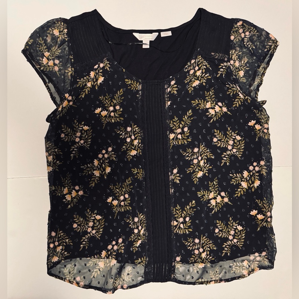 Floral Ditzy Patterned Top, Lauren Conrad, size XXL - Picture 13 of 13